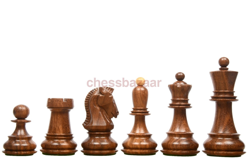 1950 Dubrovnik Bobby Fischer Schachfiguren aus Sheeshamholz und Buchsbaumholz- KH 94 mm, Version - 3,0