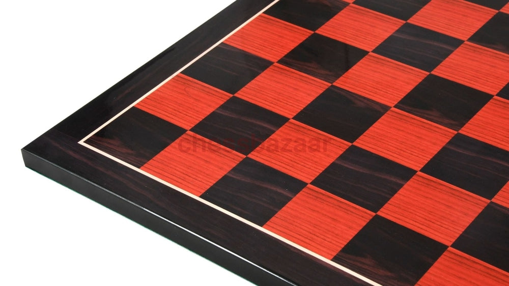 Bedrucktes Schachbrett aus Holz in Bud Palisander & Buchsbaum-Optik 21