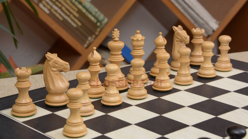 Chess Set Meghdoot Staunton Schachfiguren Aus Ebenholz Und Buchsbaumholz(König 82Mm) Mit Furniertem