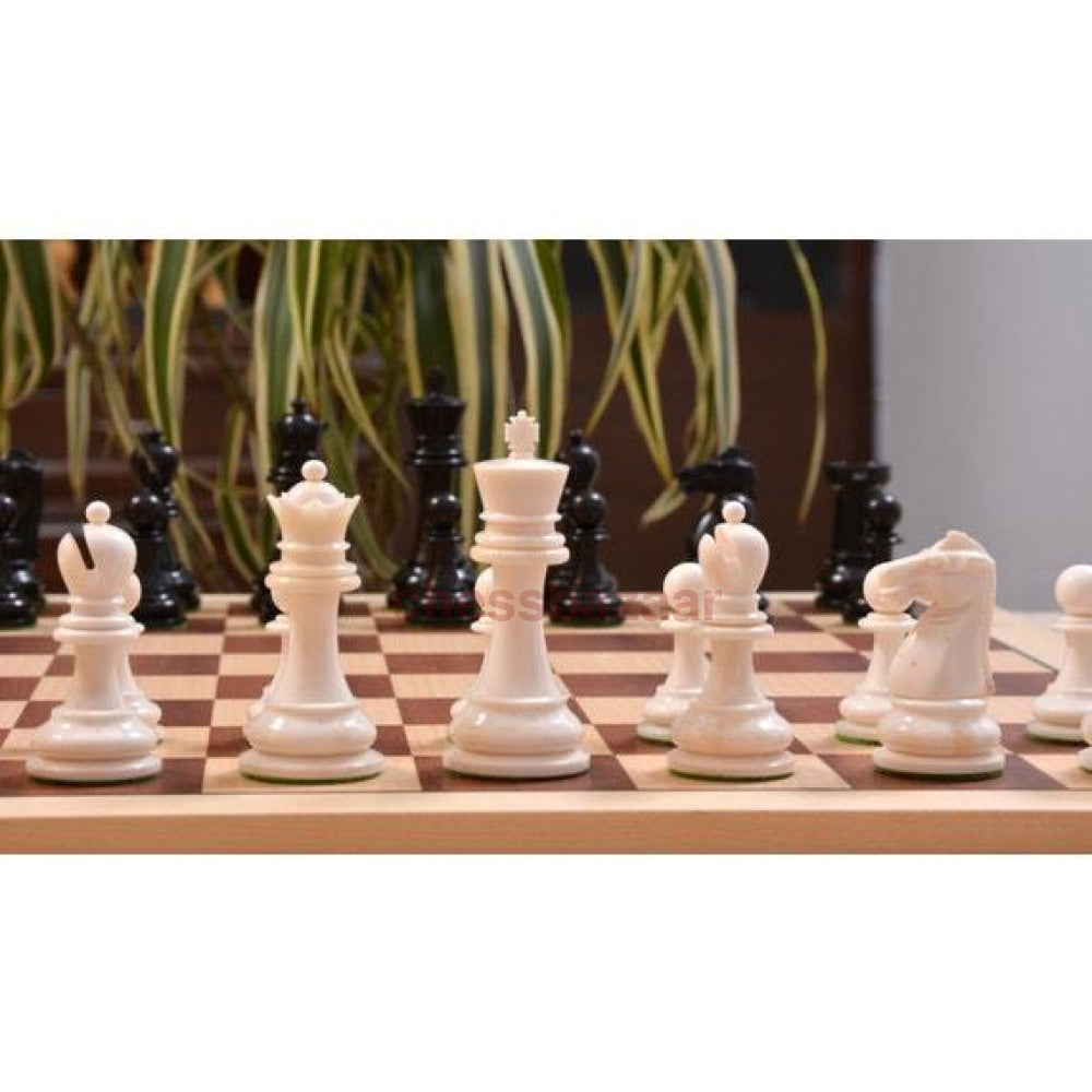 Knochen-Serie - Britisch Chess Company (Bcc) Reproduzierte Staunton Schachfiguren Mit Doppelkragen