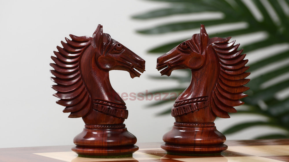 Schachspiel - Cb Mustang Schachfiguren Luxus Staunton Handgeschnitzte Aus Rosenholz Und